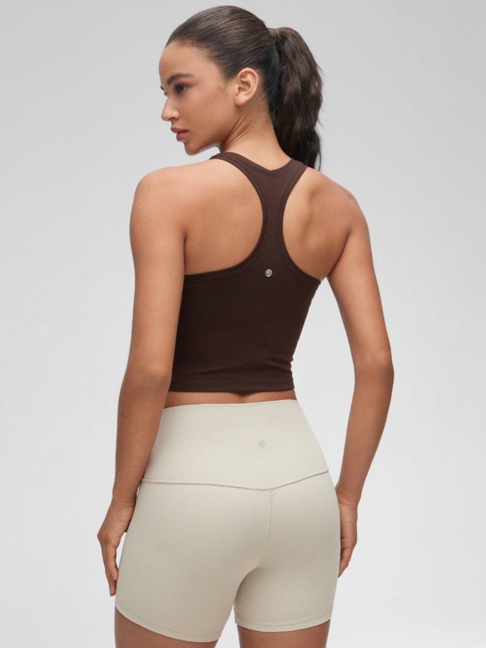 Butterluxe Cropped Racerback Tank - Picture 2 of 6